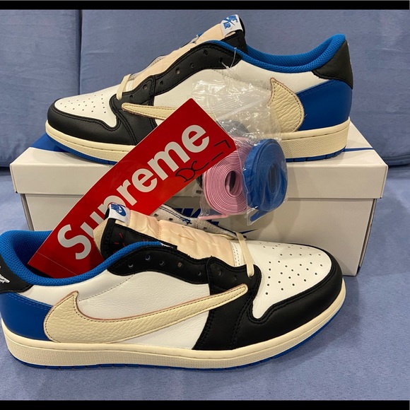 Travis Scott x Fragment Jordan 1 low size 11 100% authentic - Picture 1 of 16